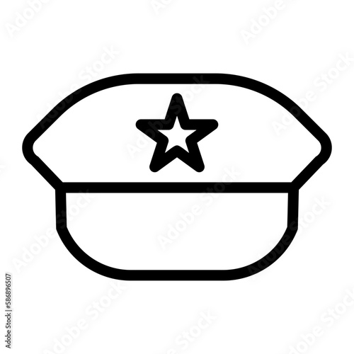 military hat icon