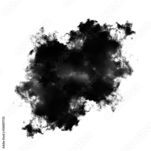 Dark cloud transparent background