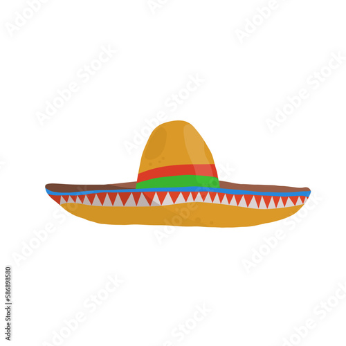 Sombrero, Mexican hat - vector illustration