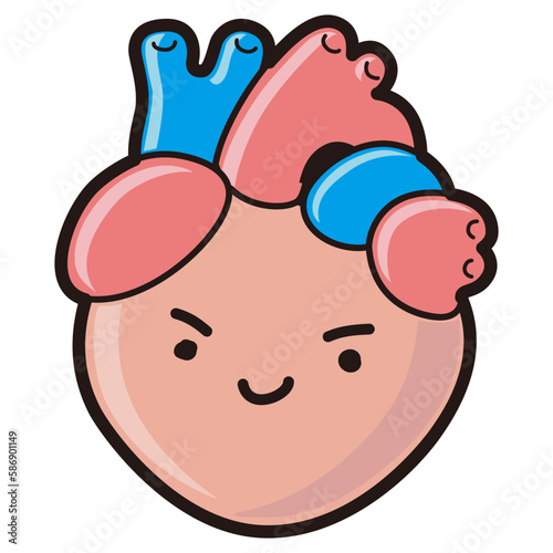 かわいい心臓のキャラクター
