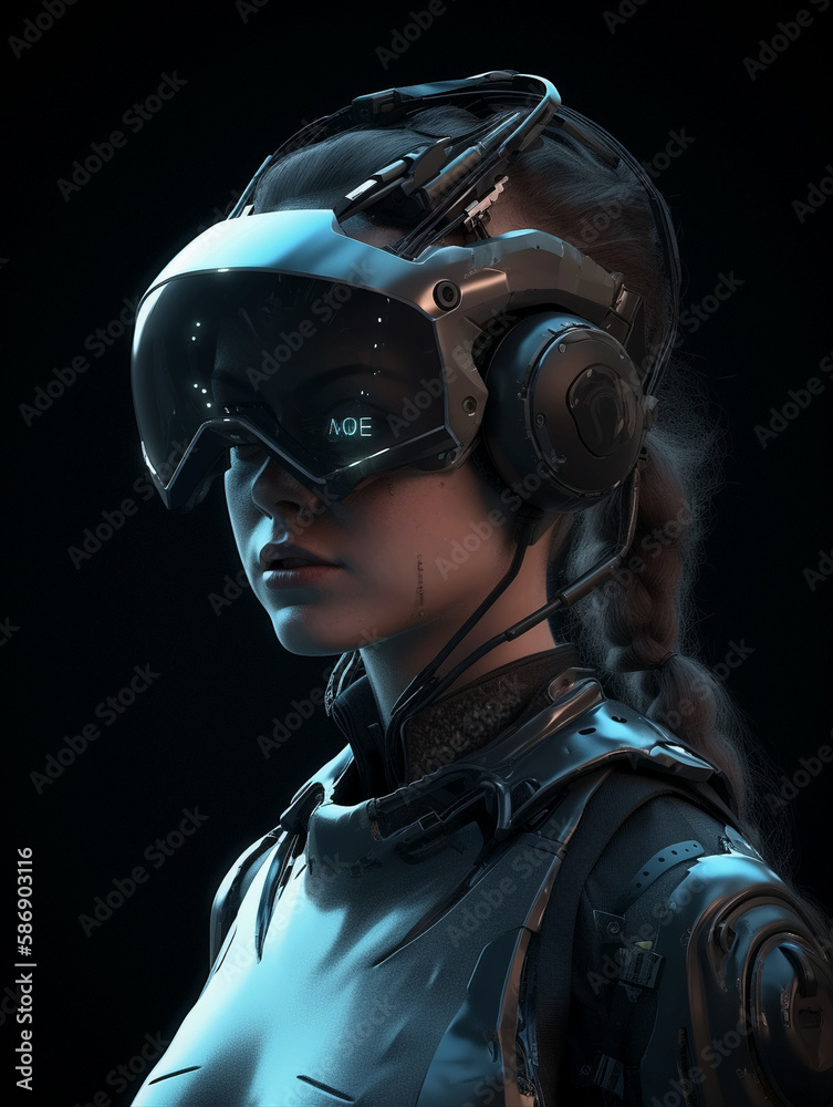 A Futuristic Headset Delivers Unforgettable VR Experience | made with Generative AI