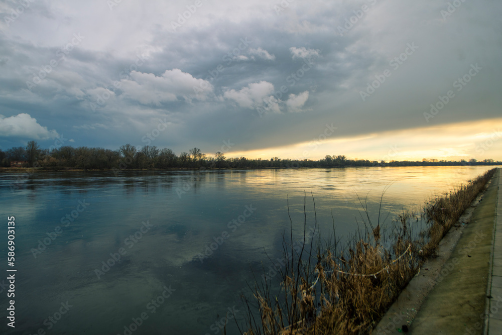krajobraz, rzeka, niebo, woda, charakter, jezior, morski, podróż, plaza ...