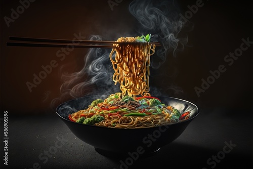 Spaghetti. AI generated