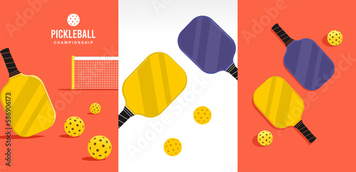 Great editable vector luxury pickleball background design for any media