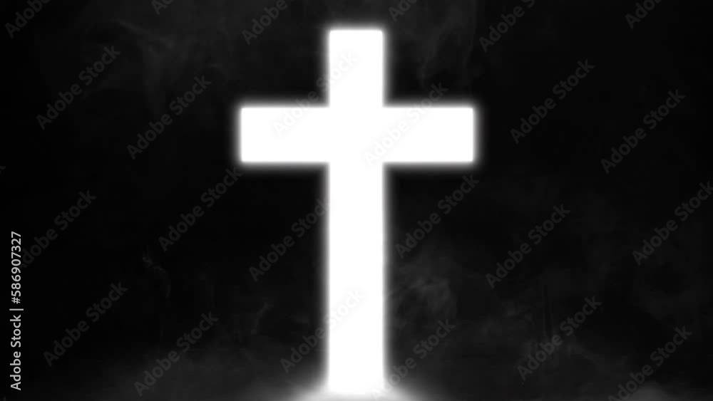 Easter's Divine Light, Zooming in on the Glowing Cross Easter's Divine Light, Zooming in on the Glowing Cross