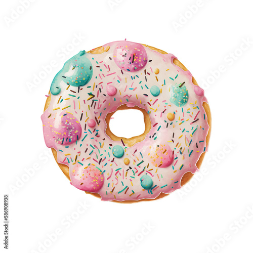 Donuts Watercolor,AI