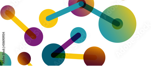 Network concept abstract background. Dots connection. Big data idea. Business template for wallpaper, banner, background or landing
