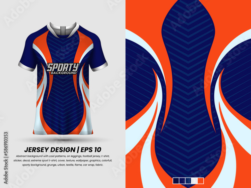 Abstract background with grunge pattern, ready to print, sublimation design, mockup jersey.