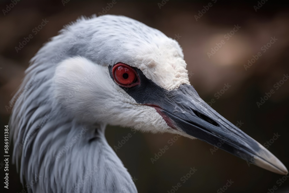 Fototapeta premium the typical crane (Grus grus). Generative AI