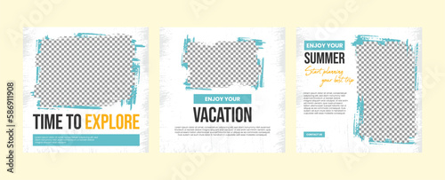 Vector Travel Social Media Post Template