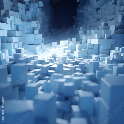 3d Cube background