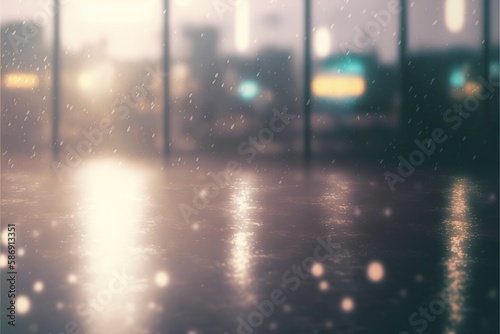 Rain. AI generated