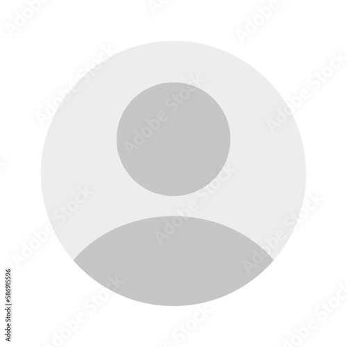 Vector flat illustration in grayscale. Avatar, user profile, person icon, gender neutral silhouette, profile picture. Suitable for social media profiles, icons, screensavers and as a template.