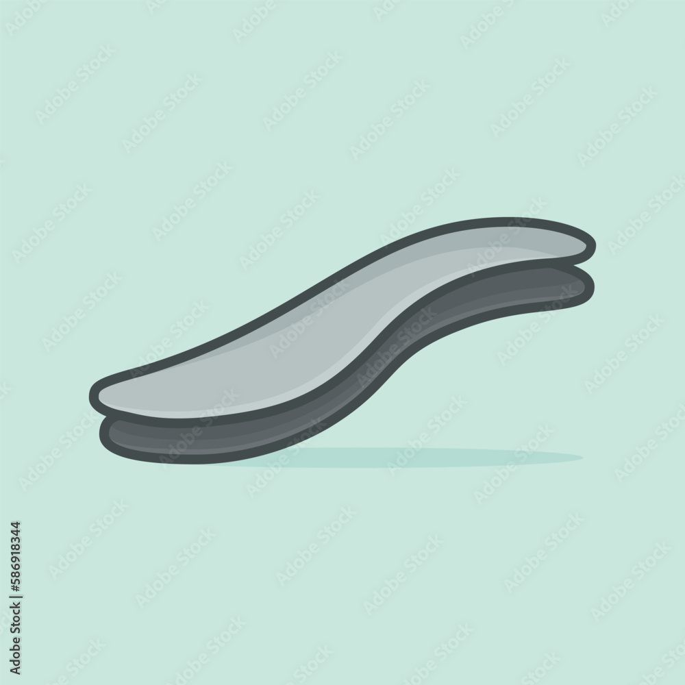 Comfortable shoes arch support insoles vector illustration. vector design for two-layered shoe Comfortable shoes arch support insoles vector illustration. vector design for two-layered shoe