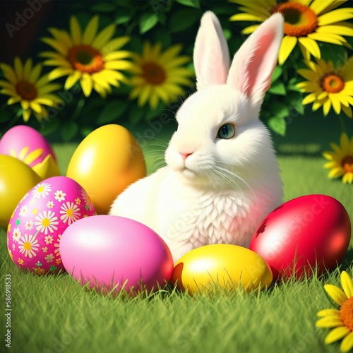 Cute Easter Bunny Art