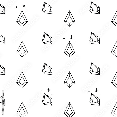 Jewel diamond icon pattern background