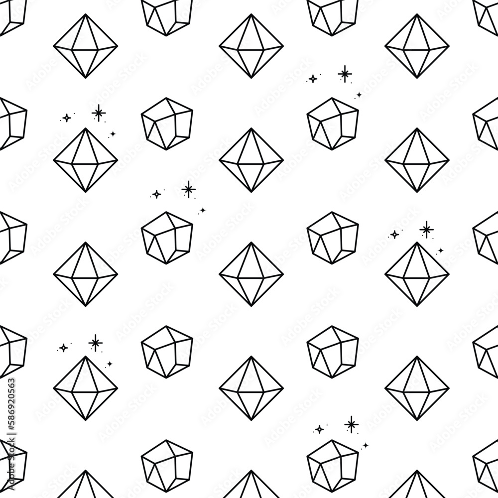 Jewel diamond icon pattern template Jewel diamond icon pattern template