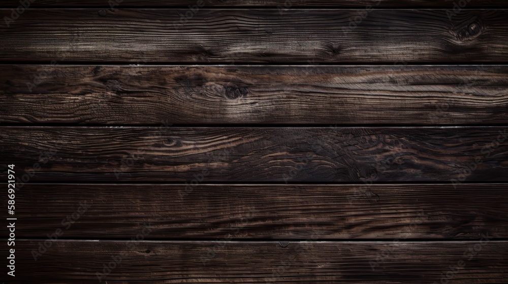 Dark Brown Wood Texture Background - generative AI Dark Brown Wood Texture Background - generative AI