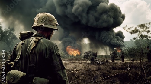 guerra de vietnam soldado photo