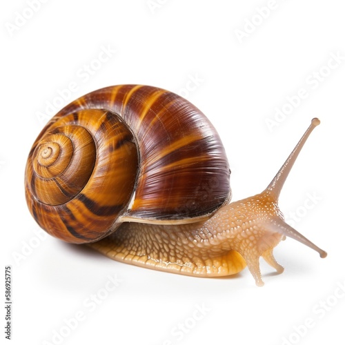 snail isolated on white background