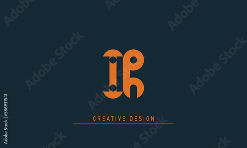 Alphabet letters Initials Monogram logo IR , RI