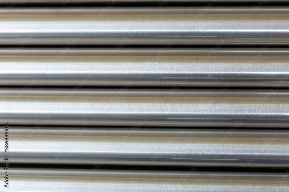 Obraz premium close up of metal pipe stainless steel