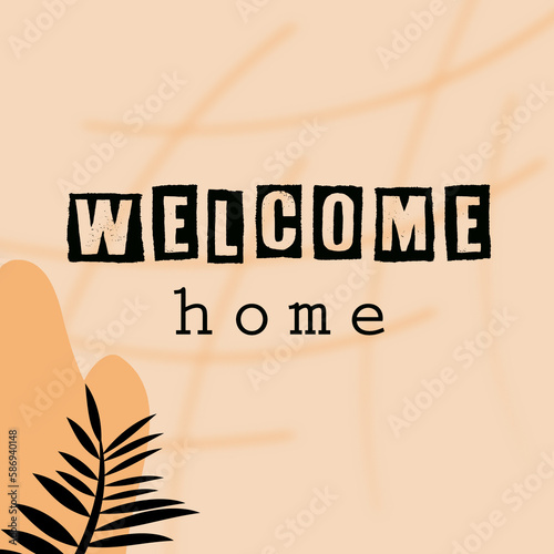 Welcome home card used to welcominig someone