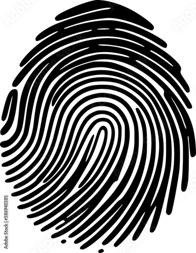 Fingerprint - High Quality Vector Logo - Vector illustration ideal for T-shirt graphic