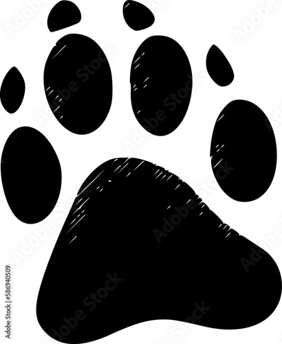 Dog Paws - High Quality Vector Logo - Vector illustration ideal for T-shirt graphic