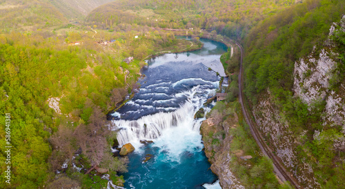  Strbacki buk  strbaki buk  waterfall is a 25 m high waterfall on the Una River. It is greatest waterfall in Bosnia and Herzegovina