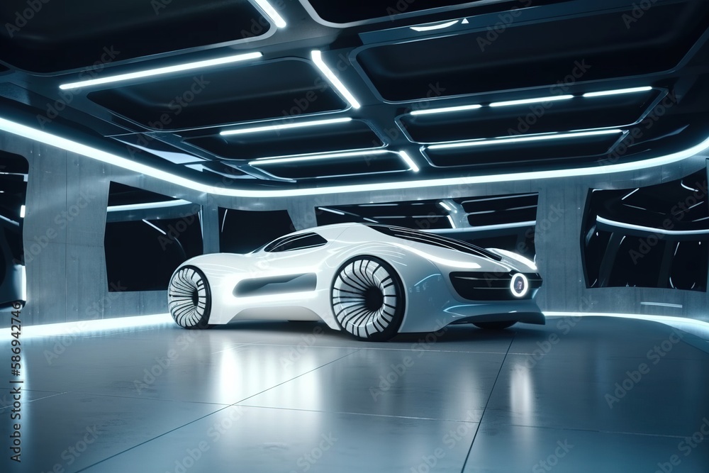 Futuristic car concept design by generative ai Futuristic car concept design by generative ai