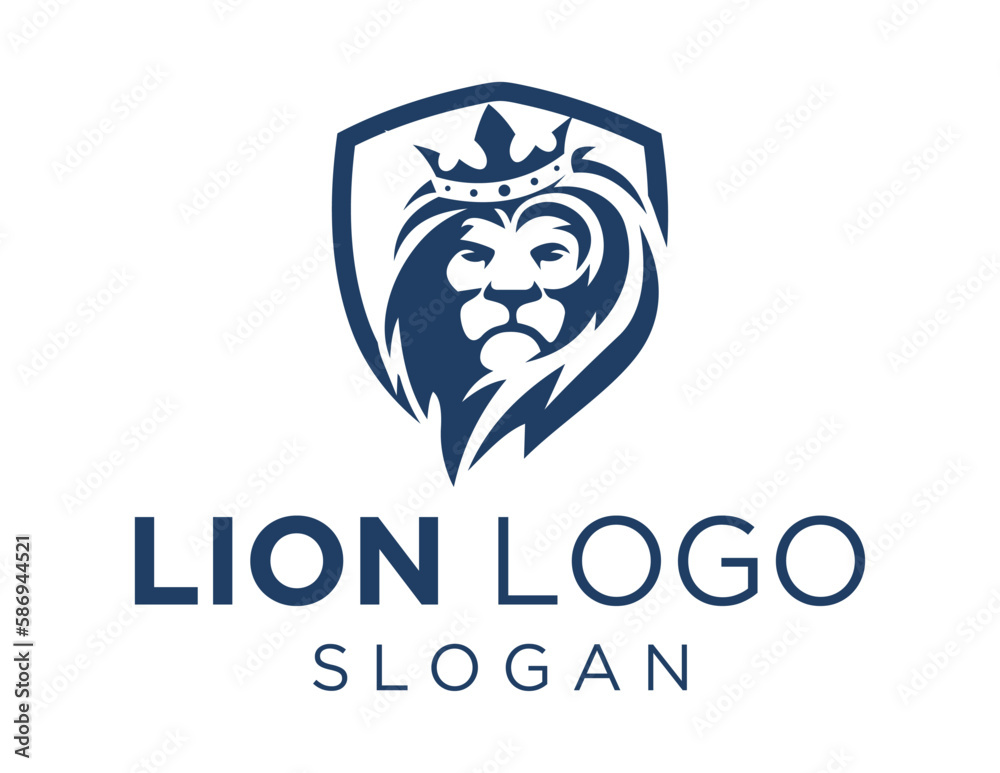 Logo about Lion on white background. created using the CorelDraw application.