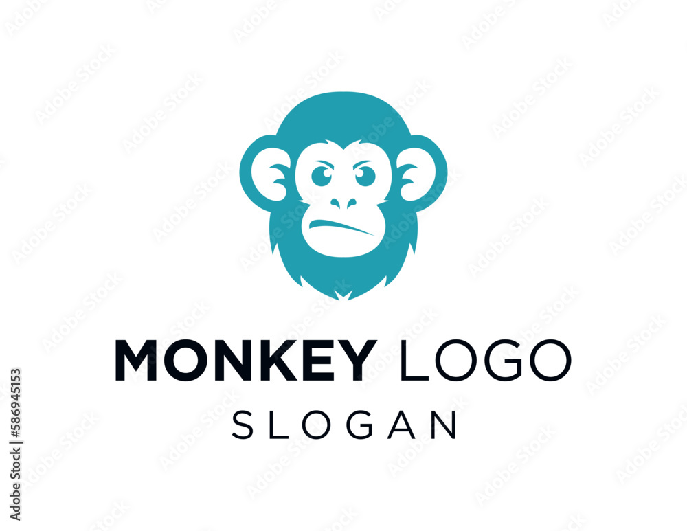 Logo about Monkey on white background. created using the CorelDraw application.