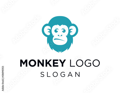 Logo about Monkey on white background. created using the CorelDraw application.