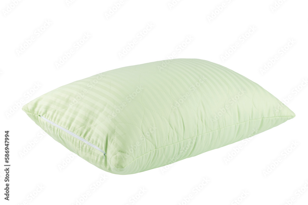 sleep pillows with cotton cover, isolate on a white background sleep pillows with cotton cover, isolate on a white background