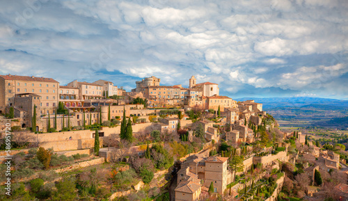 Beautiful medieval town Gordes - Provence, France