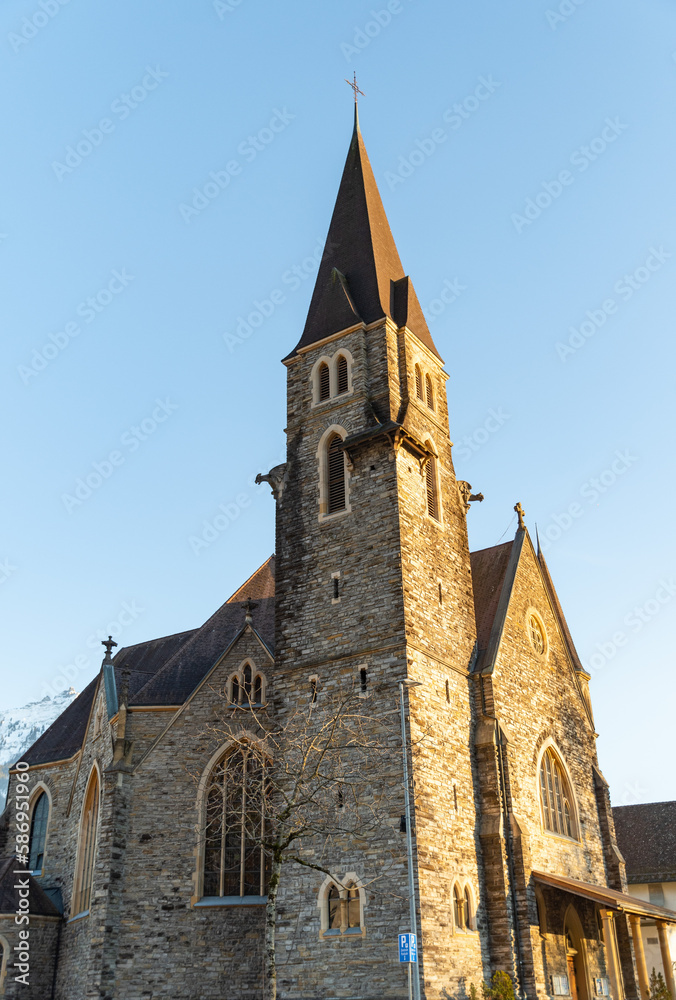 Catholic church in Interlaken in Switzerland