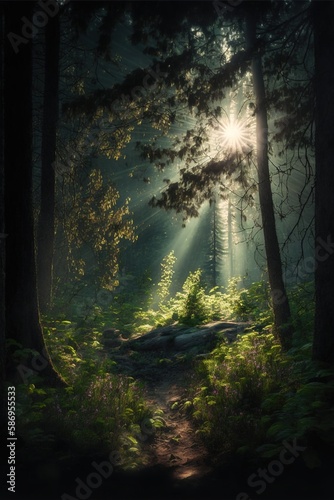 Woods. AI generated © Valeria