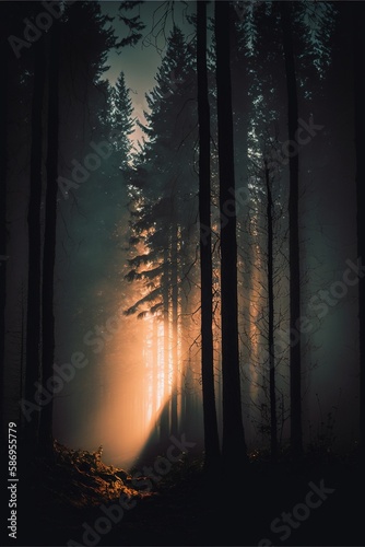 Woods. AI generated © Valeria