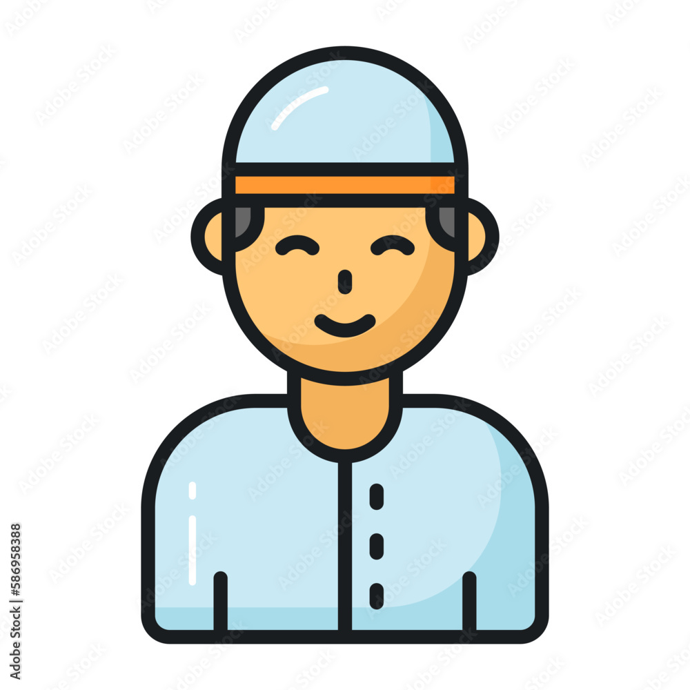 An amazing vector of muslim man avatar, easy to download An amazing vector of muslim man avatar, easy to download