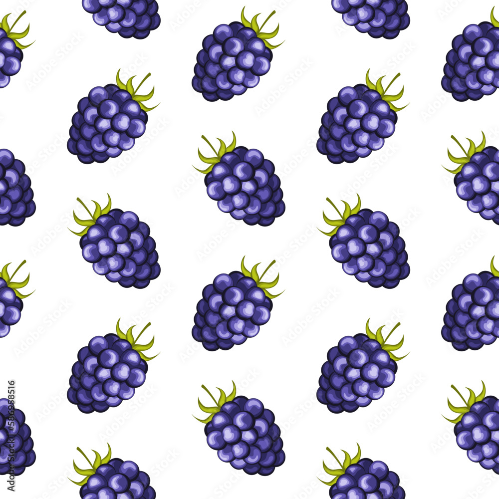 Natural fresh organic forest raspberry with green leaves. seamless pattern vector illustration.Purple, juicy, summery, fruity. for wrapping paper and textiles,clothing design and food packaging Natural fresh organic forest raspberry with green leaves. seamless pattern vector illustration.Purple, juicy, summery, fruity. for wrapping paper and textiles,clothing design and food packaging