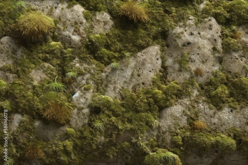 moss on stone