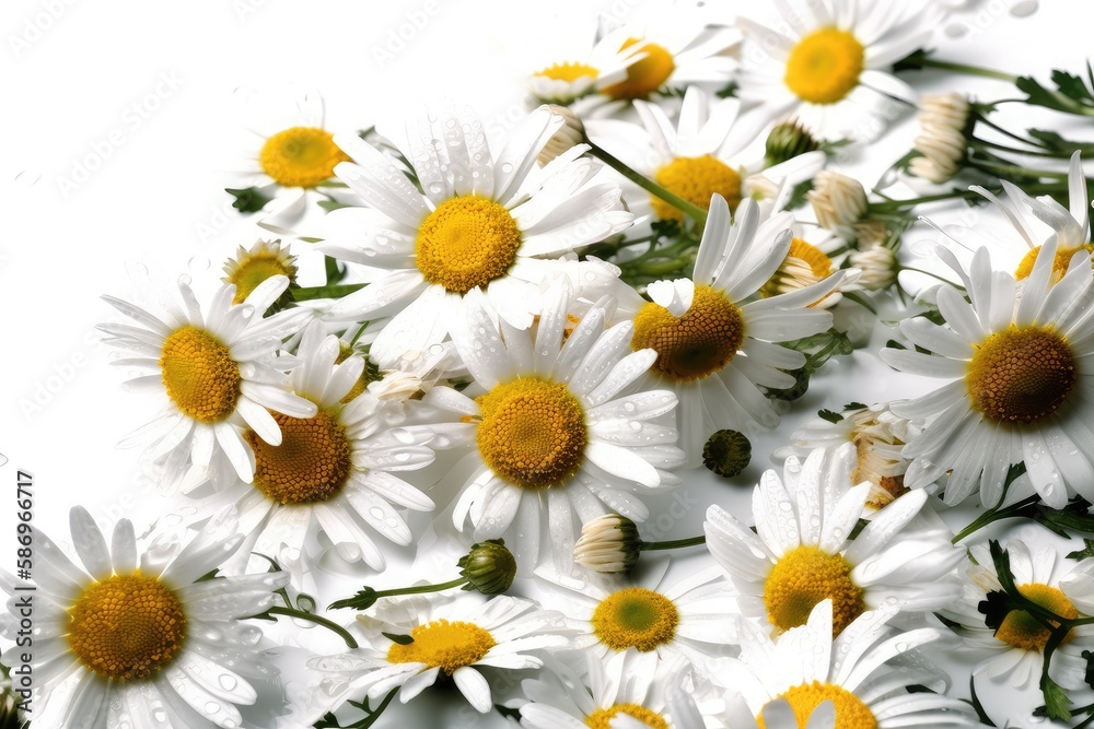 Fototapeta premium daisies in a garden