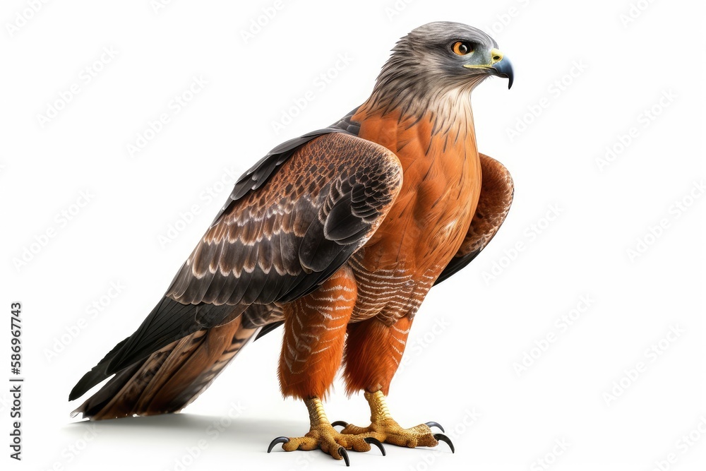 Rufous-bellied Eagle - a bird of prey found in parts of South America. Rufous-bellied Eagle - a bird of prey found in parts of South America.