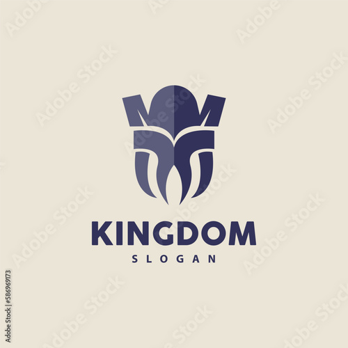 Castle Logo, Elegant Minimalist Design Royal Tower, Kingdom Fortress Vector, Illustration Template Icon
