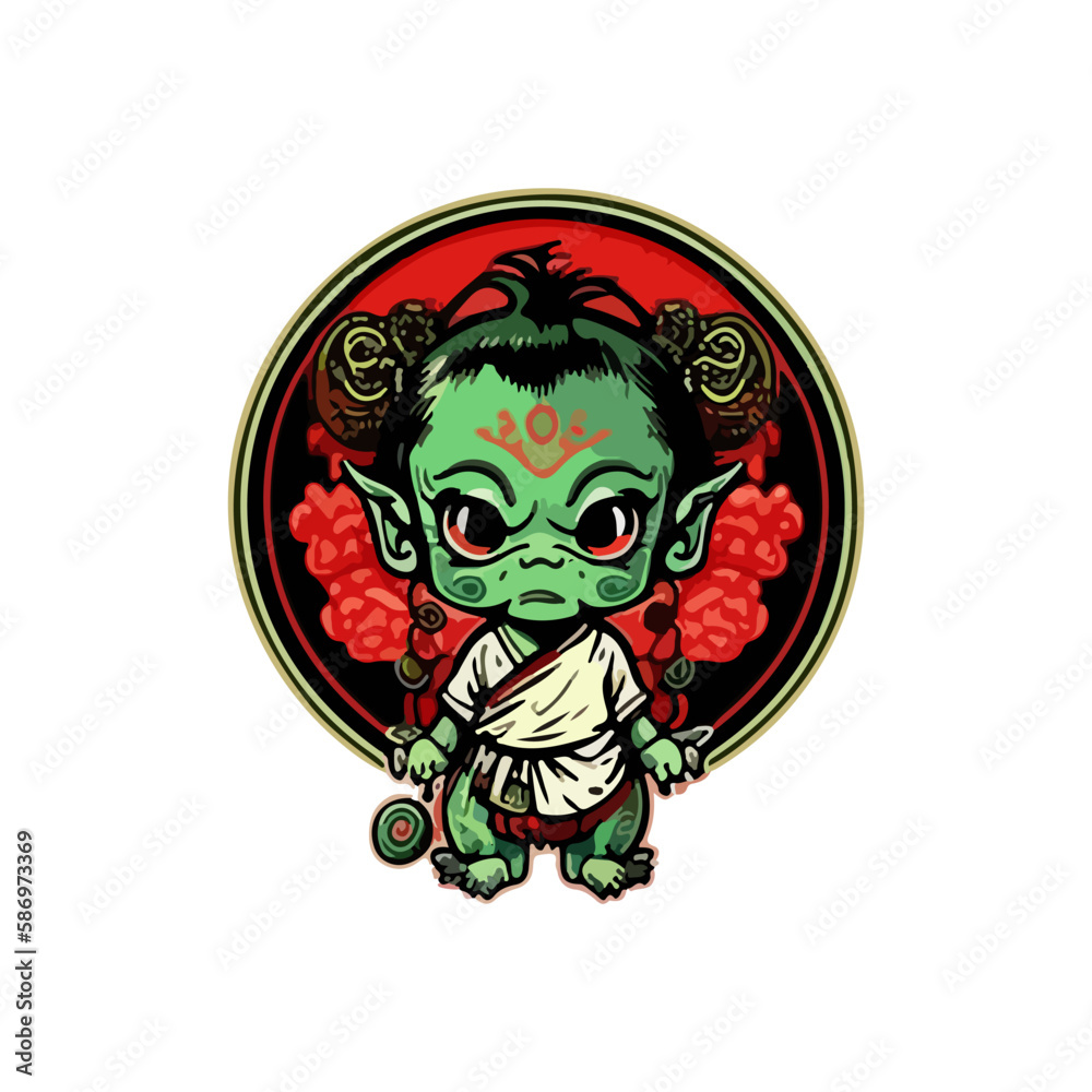 Halloween zombie walking in the dead forest logo mascot Halloween zombie walking in the dead forest logo mascot