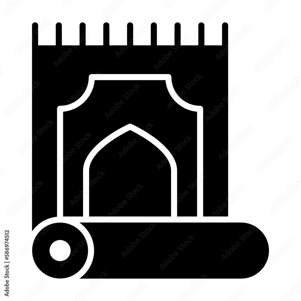 Prayer mat vector design in trendy style, download for premium use Prayer mat vector design in trendy style, download for premium use