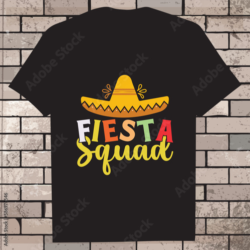 Cinco de Mayo ,Fiesta Squad ,Retro Smiley, Mexican, Sombrero, Cinco de mayo shirt Design