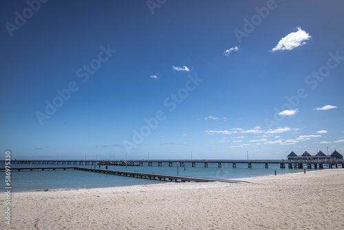Busselton Jetty and Beach, Western Australia, Australia photo