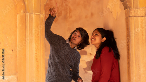 couple at some vintage place